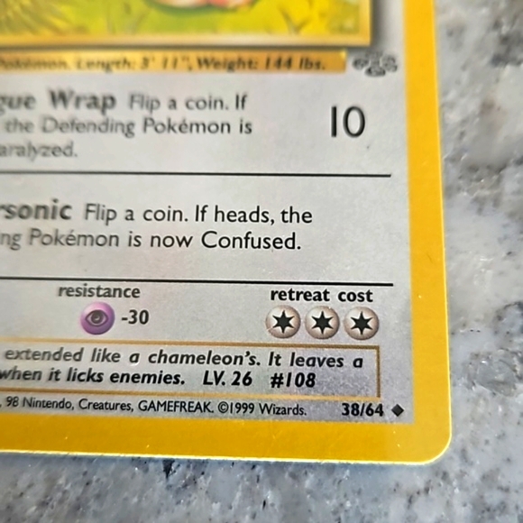 Pokemon First Edition Vintage Jungle Cards (3) Lickitung, Marowak, Nidorina - Picture 6 of 9